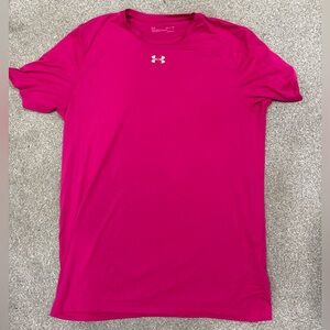 Under Armour Men’s Hot Pink Short-Sleeve Performance Tee